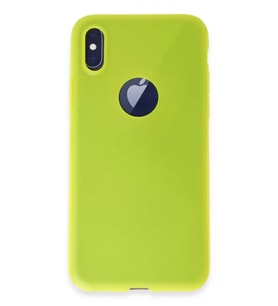 iPhone X Kılıf First Silikon - Parlak Sarı