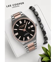 Lee Cooper Erkek Kol Saati 50 Mt Suya Dayanıklı Çelik Kordon Bileklik Hediyeli VS.BLKT.1035