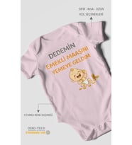 Dedemden Kısa Kollu Bebek Body %100 Pamuk