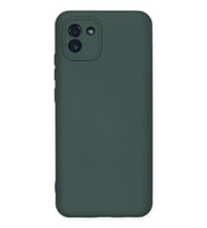 Galaxy A03 Kılıf Nano içi Kadife Silikon - Koyu Yeşil