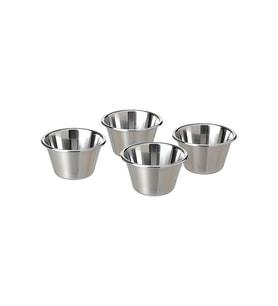 IKEA GRILLTIDER paslanmaz çelik 7 cm sos kasesi 4 adet