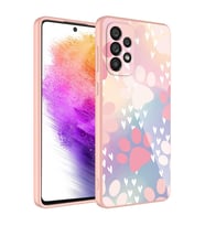 Samsung Galaxy A73 Uyumlu Kılıf Kamera Korumalı Desenli Sert Silikon Zore Epoksi Kapak (Model 4)