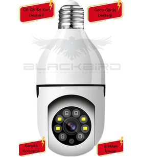 O-kam Pro Okam-4045 Tek Lensli 360 WiFi Akıllı Ampul Kamera 2MP+2Mp