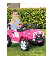 Dolu Neon Uzaktan Kumandalı Akülü Araba 12 V Pembe (Standart)
