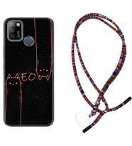INFINIX Smart 4 5 6 Zero 8 S5 Pro Kılıf Boyun Asklı Rasta Silikon Meow 1657