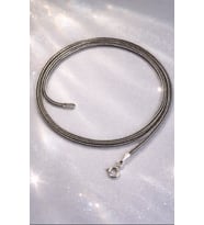 95 AYAR 2 MM TİLKİ KUYRUĞU ERKEK GÜMÜŞ KOLYE (Oksitli)