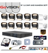 10’LU 2MP FULL COLOR 3.6MM LENS 1080P FULLHD WARMLED AHD DIŞ MEKAN SETİ