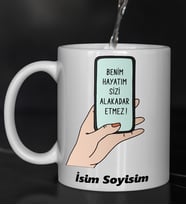 Komik - Esprili Kupa Bardak BENİM HAYATIM Tasarımlı Komik Kupa Bardak