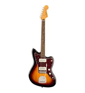Squier 0374083500 Classic Vibe '60s Jazzmaster Elektro Gitar (3-Color Sunburst) Laurel Klavye Ofset Gövde ve Geniş Ton Yelpazesi