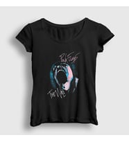 Presmono Kadın Siyah The Wall V2 Pink Floyd T-Shirt 355229tt