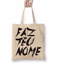 Faz teu Nome Bez Çanta Uzun Saplı