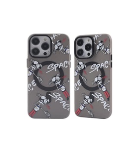 İphone 14 Pro Kılıf Apollo Magneticsafe Desenli Kapak - Apollo Siyah - 3