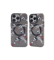 İphone 14 Pro Kılıf Apollo Magneticsafe Desenli Kapak - Apollo Siyah - 3