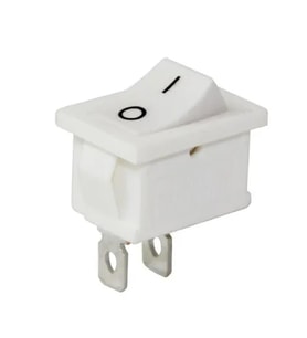 Ayt Powermaster IC-125B-1 Mini Beyaz Işıksız On Off Aç Kapa Anahtar Düğme Buton