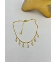 Geometrik Charm Detay Çelik Hal Hal