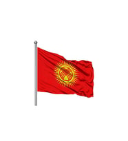 Kırgızistan Gönder Bayrağı 50x75 (Çok Renkli)