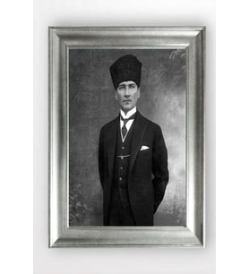 Gümüş Çerçeveli Atatürk Tablo a235