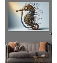 Mistik Desenli Modern Denizatı Tablosu Dekoratif Kanvas - Mdf Ahşap Tablo