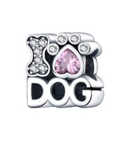 Fubena I love Dog Yazılı Charm