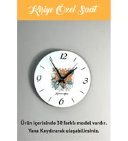 30 Farklı Model Kişiye Özel Saat - Ahşap Kalitesi ve Şık Tasarımlar, Futbol, Bohem, Türk Desenli