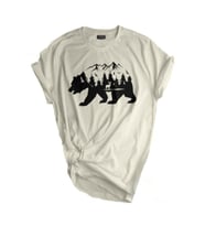 Store Unisex Baskılı Tişört Outdoor Sport T-shirt (Beyaz-Siyah)