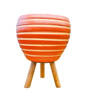 BİTKİ TASARIMI EV DEKORASYON YAN ÇİZGİ DESENLİ TERRAKOTA TOPRAK SAKSI SAKSILIK SALON ÇİÇEKLİK 3 AYAKLI - 15 CM