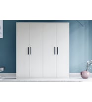 GM 050 4 KAPILI BEYAZ GARDROP DOLAP