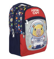 Capybara Erkek Çocuk Astronot İlkokul Okul Sırt Çantası - Lacivert - Kırmızı - 5227