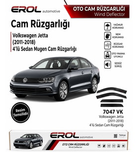 Volkswagen Jetta (2011-2018) 4'lü Mugen Cam Rüzgarlığı