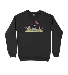 Travel To Europe 2 Siyah Sweatshirt