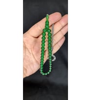 Çubuk Kehribar Tesbih Küre Kesim Yeşil Renk T-341 (Çok Renkli)