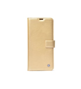 Samsung Galaxy S24 Plus Uyumlu Kılıf Zore Kar Deluxe Kapaklı Kılıf (Gold)