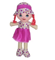 50 cm müzikli Bez bebek Mor renk