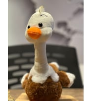Büyük Kahverengi Deve Kuşu Peluş 60cM