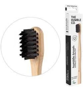 Humble Brush Yetişkin Diş Fırçası Soft Extra Inceltilmiş Yumuşak Kıllar - Kömür Siyah
