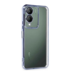 Vivo Y17s Kılıf Razer Lensli Silikon - Açık Mavi