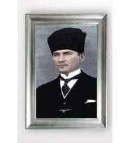 Gümüş Çerçeveli Atatürk Tablo cv693
