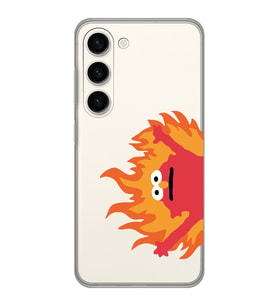 Samsung Galaxy S23 Uyumlu Elmo Tasarımlı Şeffaf Telefon Kılıfı