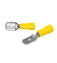 Powermaster PM-39081 4-6Mm2 Kesit 24X7x6mm Soket Sarı İzoleli Kablo Pabucu (100'Lü Paket)