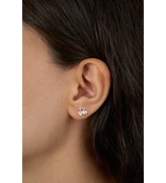 Elika Silver 925 Ayar Gümüş Kalp Model Minimal Küpe