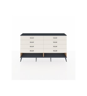 Arges Konsol 8 Çekmeceli  176x30x99 Çam-Antrasit/Aytaşı