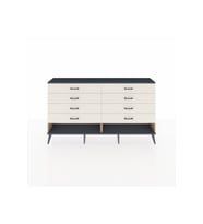 Arges Konsol 8 Çekmeceli  176x30x99 Çam-Antrasit/Aytaşı