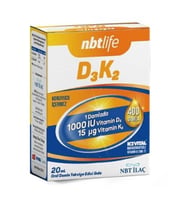 NBT Life D3K2 1000 IU Damla 20 ml