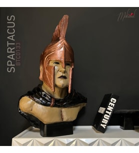 Spartacus gladyatör büstü, kahraman savaşçı yansıtan etkileyici heykel –Mükemel orijinal tasarım