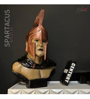 Spartacus gladyatör büstü, kahraman savaşçı yansıtan etkileyici heykel –Mükemel orijinal tasarım