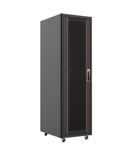 AGER 26U 600x800mm Dikili Tip Siyah Kabinet Agena AG-AN26U6080S1 Cam Kapak