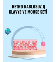 Bluetooth Klavye Mouse Kombinasyonu – Usb Alıcılı, Kompakt, Uzun Ömürlü