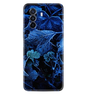 Huawei Nova Y70 Y90 Nova 9 SE  Kılıf Desemli Silikon Blue Foid 1628