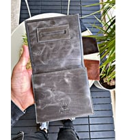 DERİ TÜTÜN KESESİ CRAZY GREY