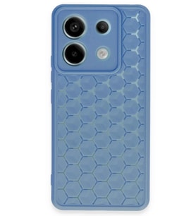 Durukar® Redmi Note 13 Pro 5G Kılıf Petek Silikon Kapak - Mavi